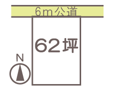 妻沼東2丁目62坪売地